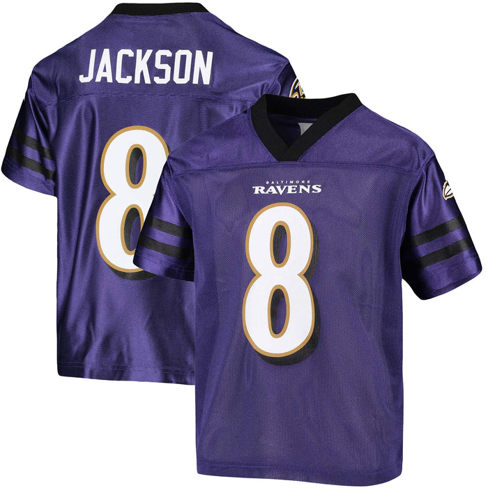 Lamar Jackson Baltimore Ravens #8 Youth 8-20 Home Alternate Player Jersey (Lamar Jackson Baltimore Ravens Home Purple, 10-12)