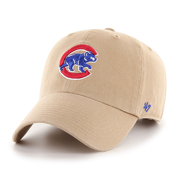 47 Brand MLB Clean Up Hat Chicago Cubs Khaki — Fashion Kings NY