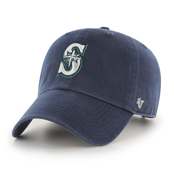 47 Brand MLB Clean Up Hat Seattle Mariners Navy