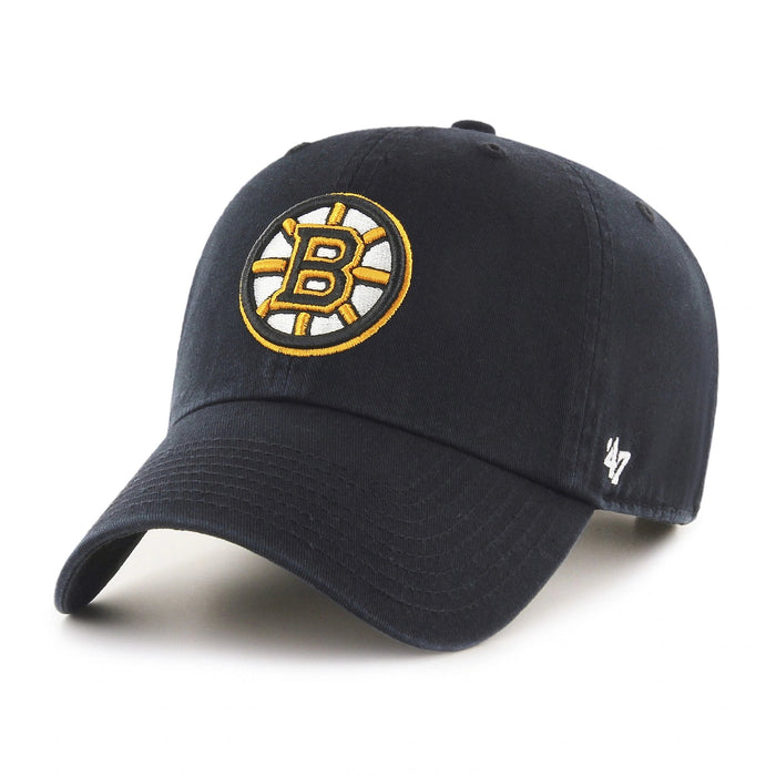 47 Brand NHL Clean Up Hat Boston Bruins Black