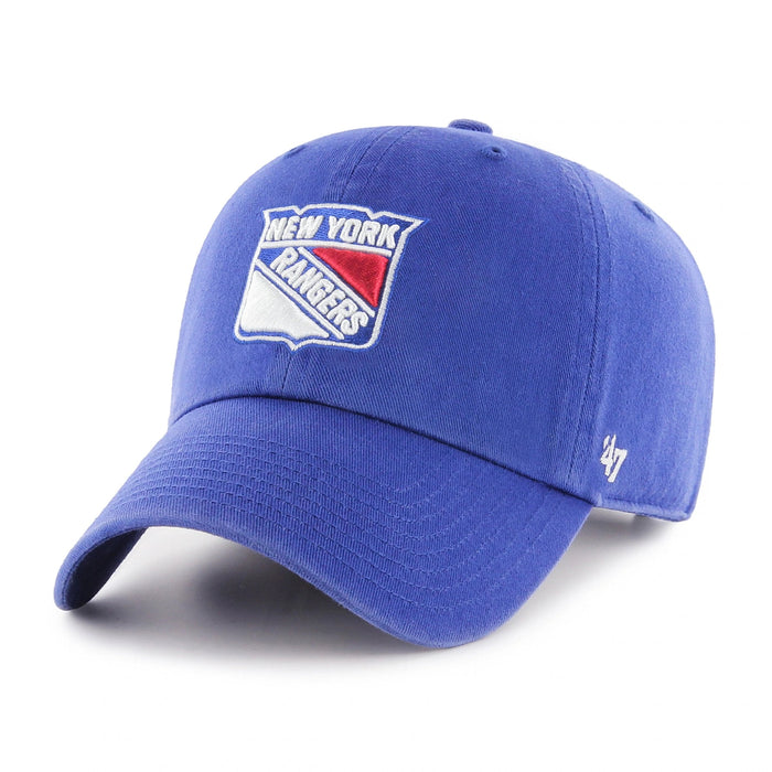 47 Brand NHL Clean Up Hat New York Rangers Blue