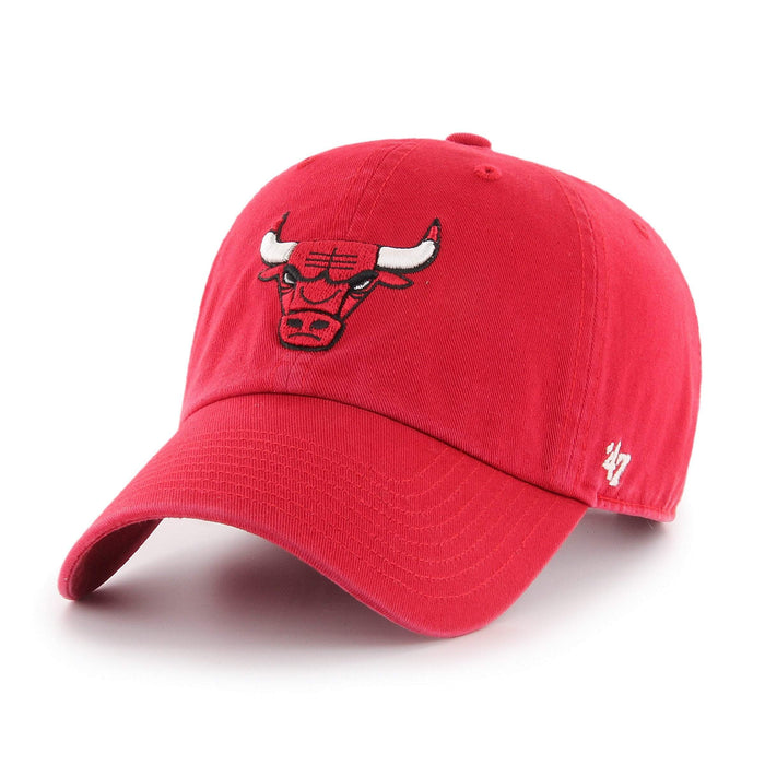47 Brand NBA Clean Up Hat Chicago Bulls Red