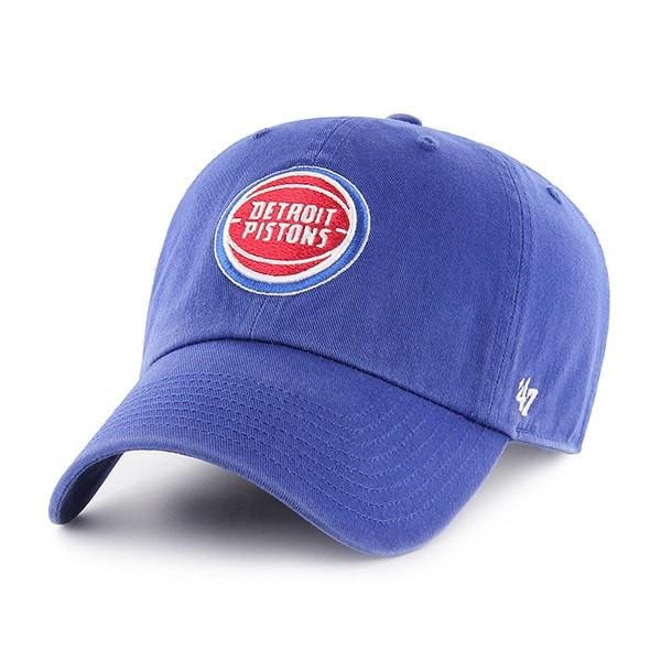 47 Brand NBA Clean Up Hat Detroit Pistons Blue